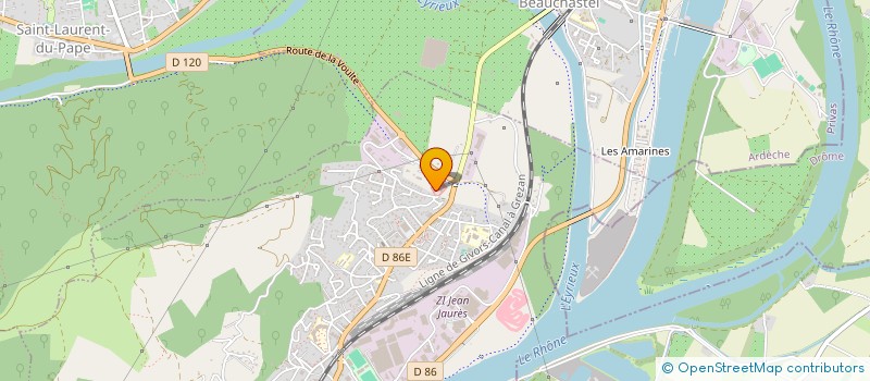 localisation de l'entreprise CLUB DES SPORTS ET DES LOISIRS DE LA GENDARMERIE ARDECHE  PRIVAS