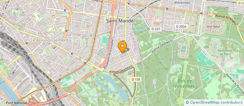 localisation de l'entreprise CLUB DES SPORTS ET LOISIRS ST MANDE à SAINT-MANDE