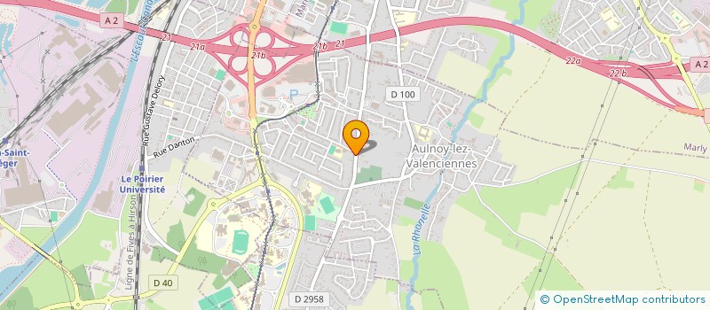 localisation de l'entreprise CLUB DES SUPPORTERS  AULNOY-LEZ-VALENCIENNES