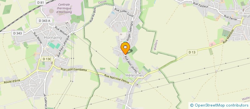 localisation de l'entreprise CLUB DES SUPPORTERS DE L ENTENTE SPORTIVE HELESMOINE  HELESMES