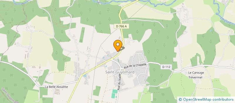 localisation de l'entreprise CLUB DES SUPPORTERS DES CHEVALIERS  SAINT-GUYOMARD