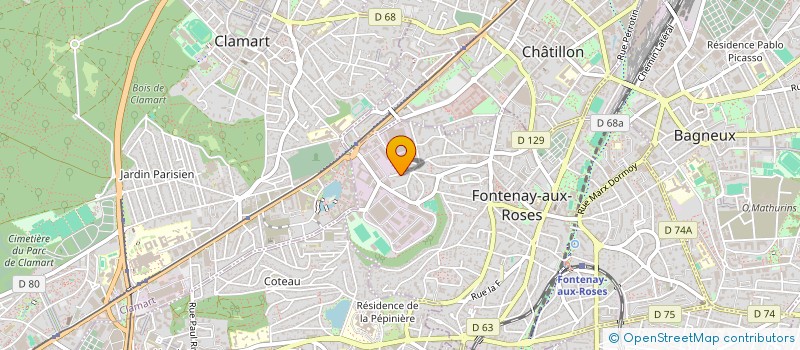 localisation de l'entreprise CLUB DES SUPPORTERS DES TOQUES DE L'ASSEMBLEE NATIONALE à FONTENAY-AUX-ROSES