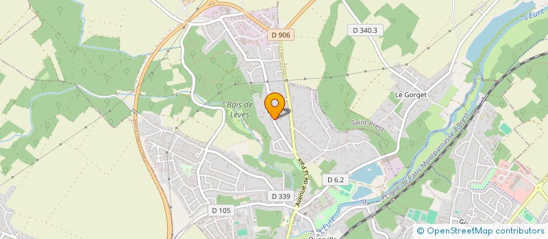 localisation de l'entreprise CLUB DES SUPPORTERS DU CS MAINVILLIERS à LEVES