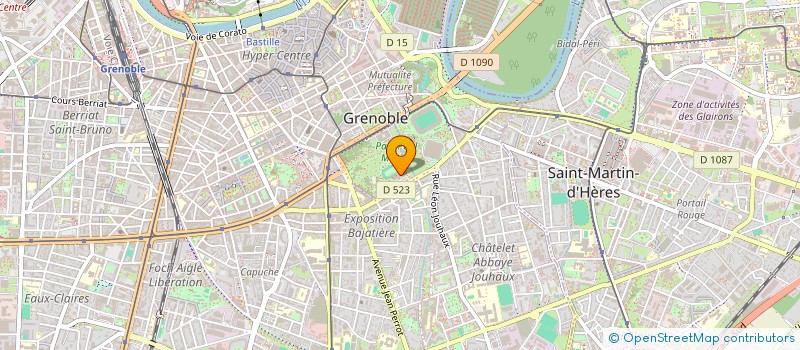 localisation de l'entreprise CLUB DES SUPPORTERS DU FCG RUGBY  GRENOBLE