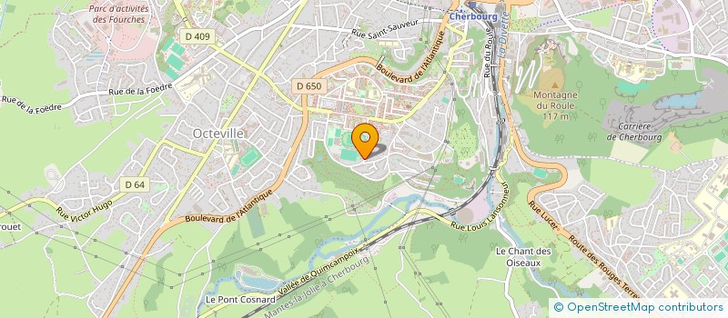 localisation de l'entreprise CLUB DES SUPPORTERS DU RUGBY CLUB CHERBOURG HAGUE  CHERBOURG-EN-COTENTIN