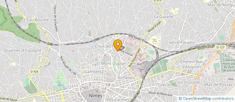 localisation de l'entreprise CLUB DES SUPPORTERS HBCN  NIMES