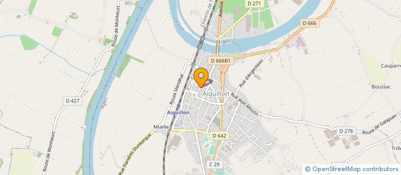 localisation de l'entreprise CLUB DES SUPPORTERS SCA  AIGUILLON