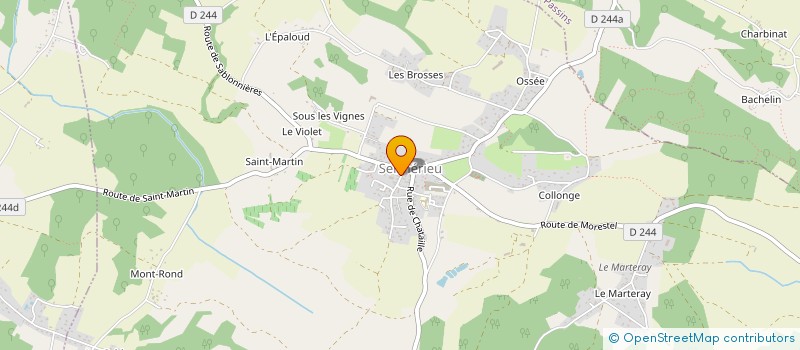 localisation de l'entreprise CLUB DES TOUJOURS JEUNES DE SERMERIEU  SERMERIEU