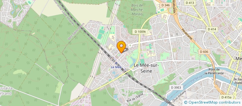 localisation de l'entreprise CLUB DES TROIS  LE MEE-SUR-SEINE