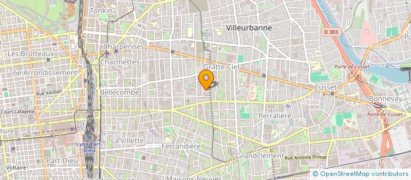 localisation de l'entreprise CLUB DES UTILISATEURS CORIOLIS  VILLEURBANNE