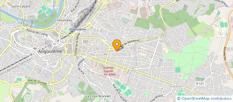 localisation de l'entreprise CLUB DES VIEILLES ROUES CHARENTAISES à ANGOULEME