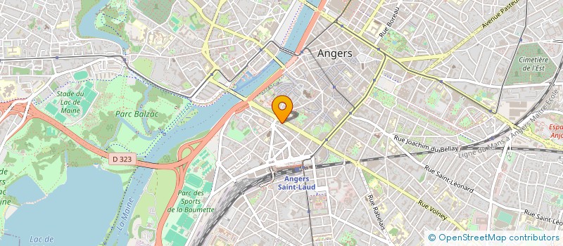 localisation de l'entreprise CLUB DESTINATION ANJOU à ANGERS