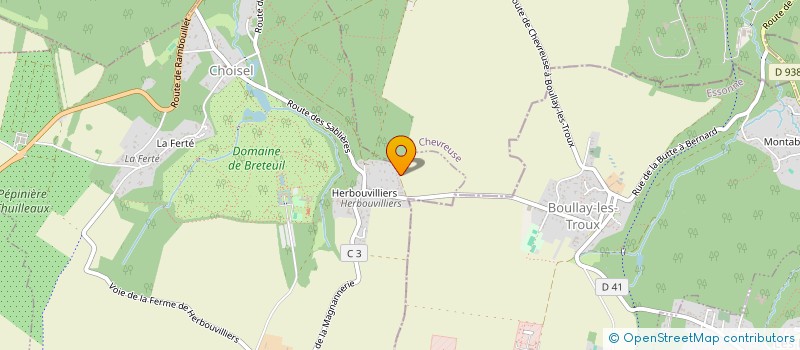 localisation de l'entreprise CLUB DESTINATION VALLEE DE CHEVREUSE  CHEVREUSE