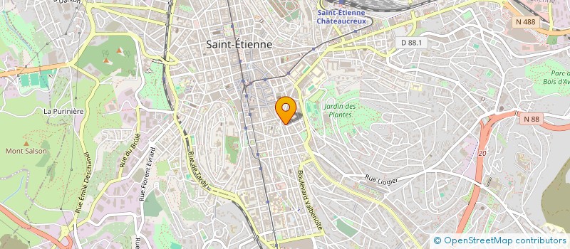 localisation de l'entreprise CLUB DETENTE AMITIES CHAVANELLE à SAINT-ETIENNE