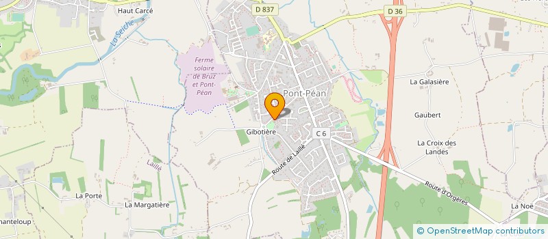 localisation de l'entreprise CLUB DETENTE ET LOISIRS DE PONT-PEAN  PONT-PEAN