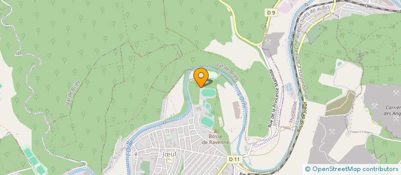 localisation de l'entreprise CLUB DETENTE ET SPORTS DE JOEUF  JUF