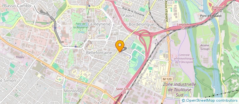 localisation de l'entreprise CLUB DETENTE EVASION LAFOURGUETTE à TOULOUSE