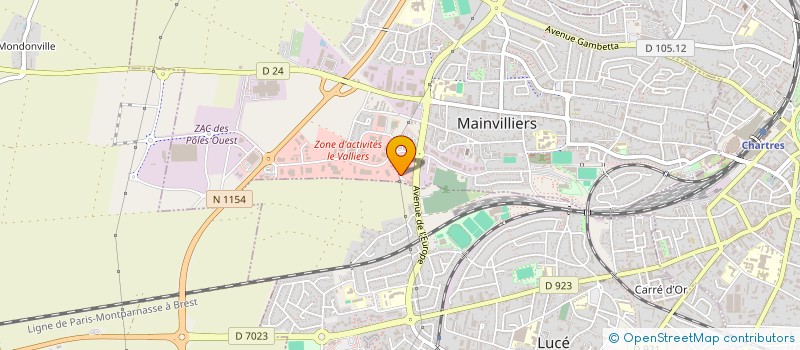 localisation de l'entreprise CLUB DISTRIBUTIONS à MAINVILLIERS