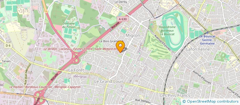 localisation de l'entreprise CLUB DOUCEUR DE VIVRE à EYSINES