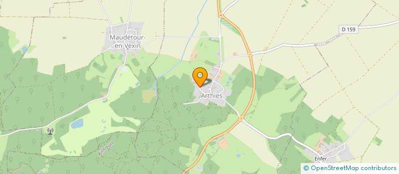 localisation de l'entreprise CLUB DU 3 AGE  MAGNY-EN-VEXIN