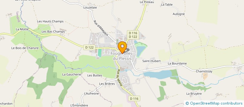 localisation de l'entreprise CLUB DU 3° AGE DE LA BONNE HUMEUR à FOUGEROLLES-DU-PLESSIS