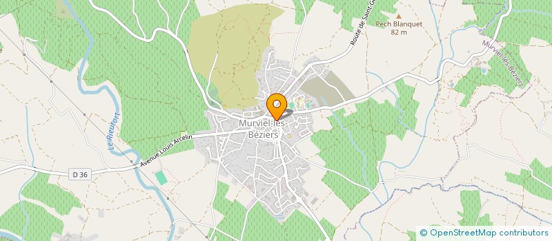 localisation de l'entreprise CLUB DU 3 AGE DE MURVIEL LES BEZIERS à MURVIEL-LES-BEZIERS