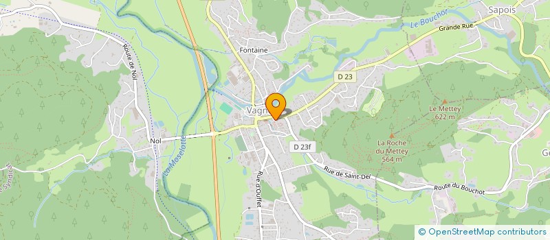 localisation de l'entreprise CLUB DU 3E AGE AU RENDEZ-VOUS DU METTEY  VAGNEY