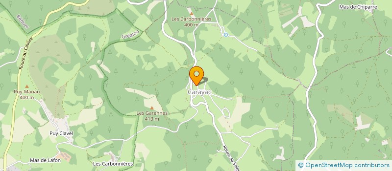 localisation de l'entreprise CLUB DU 3EME AGE  CAJARC