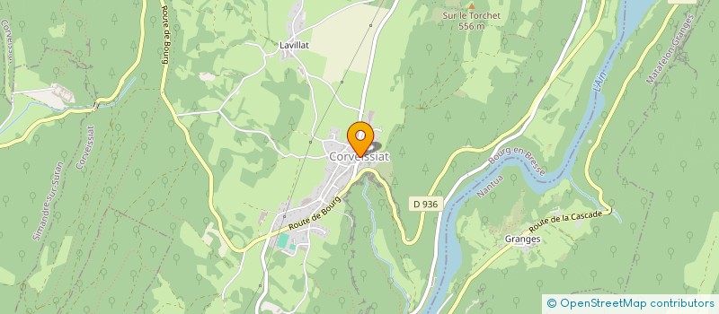 localisation de l'entreprise CLUB DU 3EME AGE  CORVEISSIAT