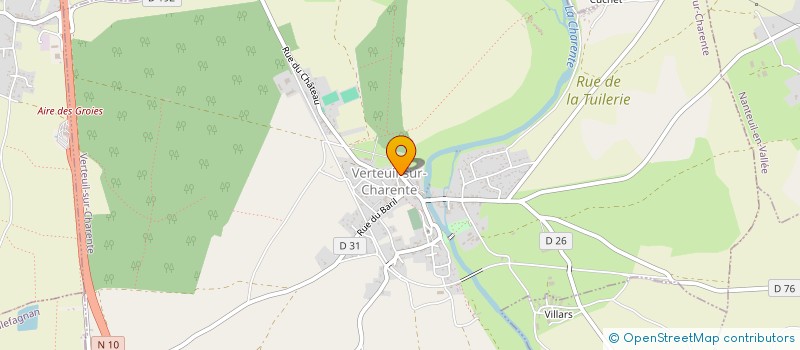 localisation de l'entreprise CLUB DU 3EME AGE - AMICALE IDA CLUZEAU à VERTEUIL-SUR-CHARENTE