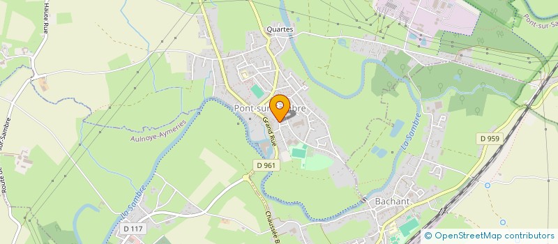 localisation de l'entreprise CLUB DU 3EME AGE DE PONT SUR SAMBRE  PONT-SUR-SAMBRE