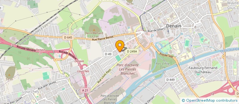 localisation de l'entreprise CLUB DU 3EME AGE DU NOUVEAU MONDE  DENAIN