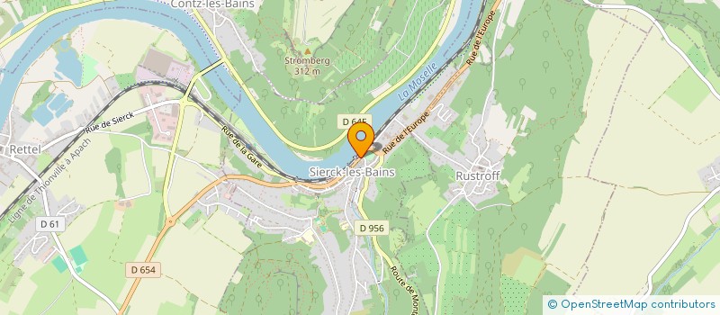 localisation de l'entreprise CLUB DU 3EME AGE DU VAL SIERCKOIS  SIERCK-LES-BAINS