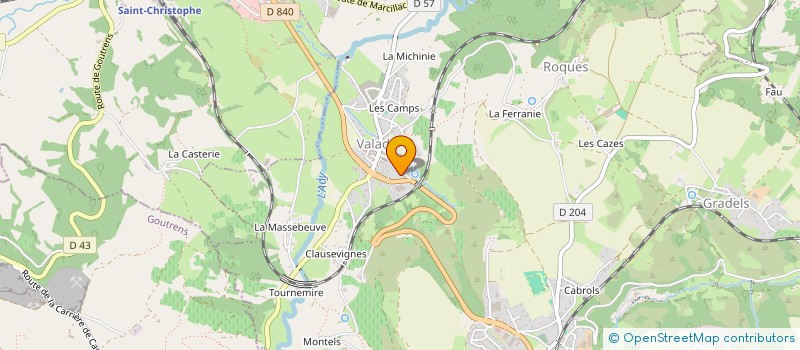 localisation de l'entreprise CLUB DU 3EME AGE FINUVAL LES TROIS CLOCHERS DE VALADY  VALADY