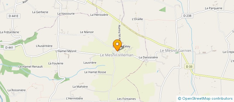 localisation de l'entreprise CLUB DU 3EME AGE 'L'AMITIE'  LE MESNIL-VILLEMAN