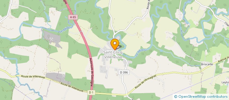 localisation de l'entreprise CLUB DU 3EME AGE LES AINES DE LUDON  PUJO-LE-PLAN