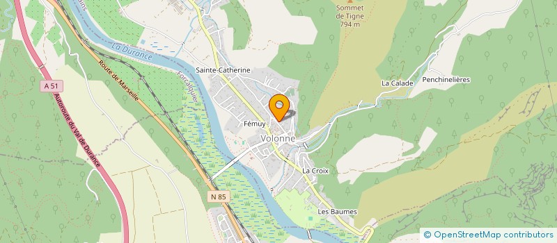 localisation de l'entreprise CLUB DU 3EME AGE - LES CIGALES  VOLONNE