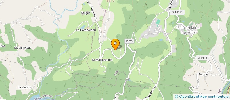 localisation de l'entreprise CLUB DU 3EME AGE LES COPAINS D ABORD  SAINT-HILAIRE-PEYROUX