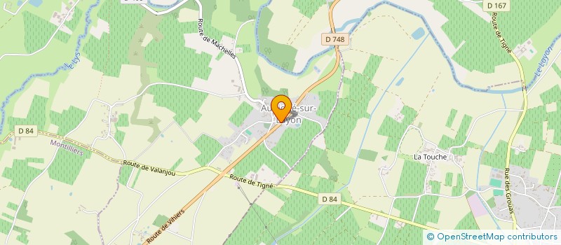 localisation de l'entreprise CLUB DU 3EME AGE LES FILS D'ARGENT  AUBIGNE-SUR-LAYON