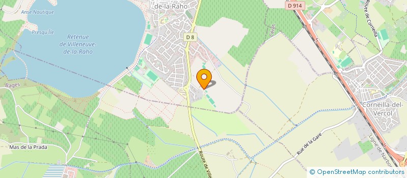 localisation de l'entreprise CLUB DU 3EME AGE' LES FILS D'ARGENT DE LA RAHO'  VILLENEUVE-DE-LA-RAHO