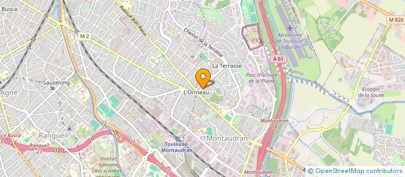 localisation de l'entreprise CLUB DU 3EME AGE ORMEAU MONTAUDRAN à TOULOUSE