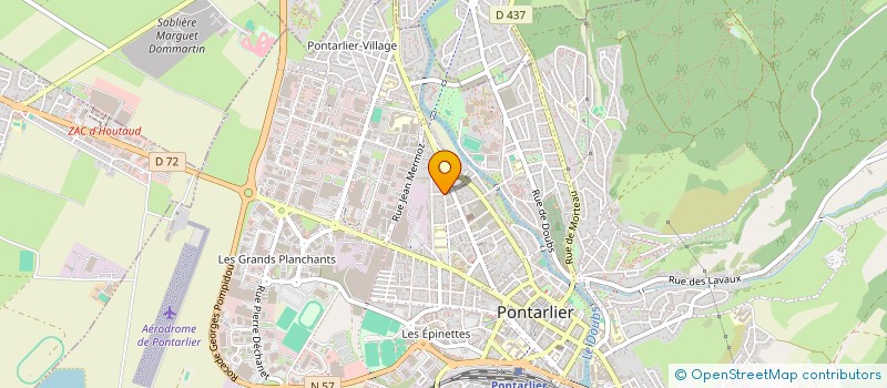 localisation de l'entreprise CLUB DU 3EME AGE PONTARLIER à PONTARLIER