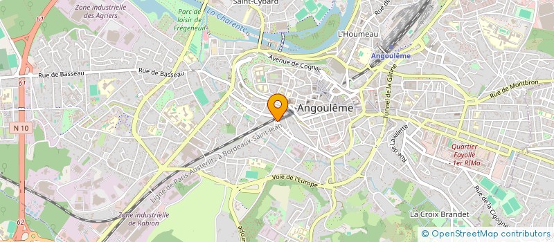 localisation de l'entreprise CLUB DU 3EME AGE ST AUSONE-ST MARTIN à ANGOULEME