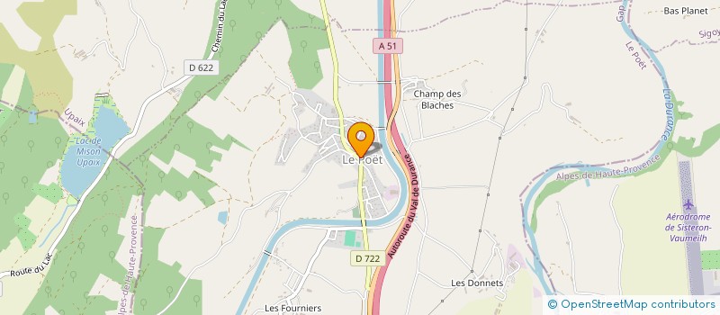 localisation de l'entreprise CLUB DU 3EME ET 4EME AGE DU POET  LE POET