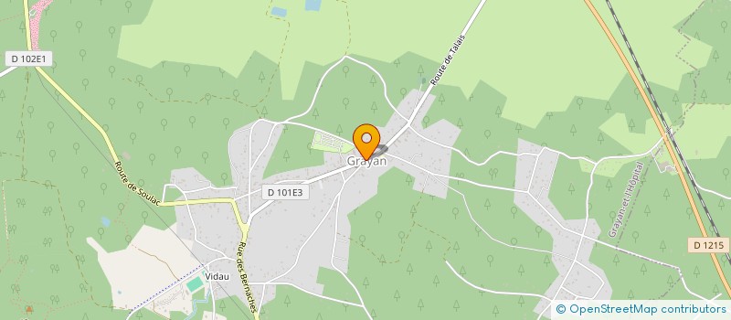 localisation de l'entreprise CLUB DU 3IEME AGE LE REGAIN GRAYANNAIS  GRAYAN-ET-L'HOPITAL