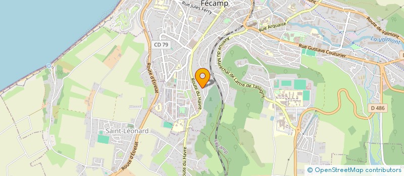 localisation de l'entreprise CLUB DU BEAU MESNIL à SENNEVILLE-SUR-FECAMP
