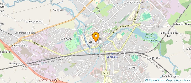 localisation de l'entreprise CLUB DU BEAU RIVAGE DE MORIEUX  LAMBALLE-ARMOR