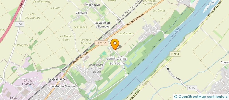 localisation de l'entreprise CLUB DU BEL AGE  SAINT-DENIS-SUR-LOIRE