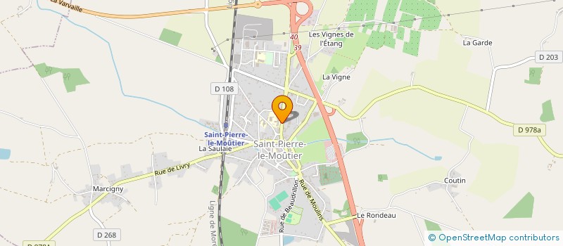 localisation de l'entreprise CLUB DU BEL AIR  SAINT-PIERRE-LE-MOUTIER