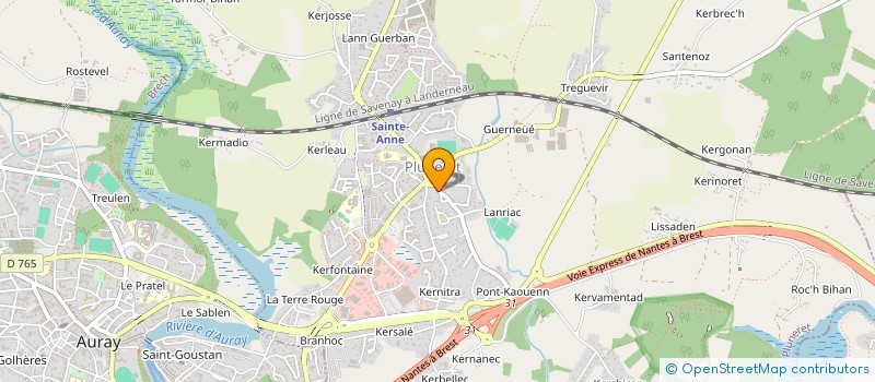 localisation de l'entreprise CLUB DU BOCENO à AURAY